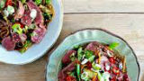 Recept: Thaise noedelsalade met biefstuk