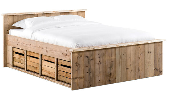 steigerhouten bed