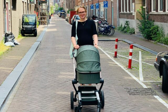 Kinderwagen voor lange mensen