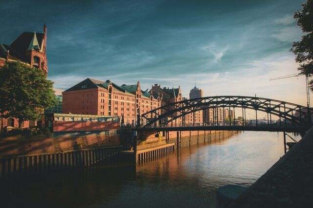 Hamburg brug stad 