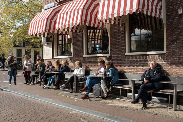 Amsterdam terras zon