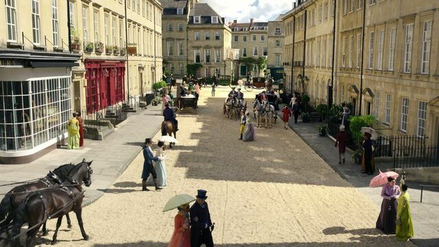 Bridgerton film locatie Bath