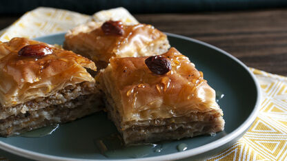 Hartige baklava? Het kan met deze home made baklava met feta en tomaat