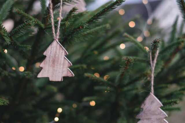 kerstboom aan de muur inspiratie grap