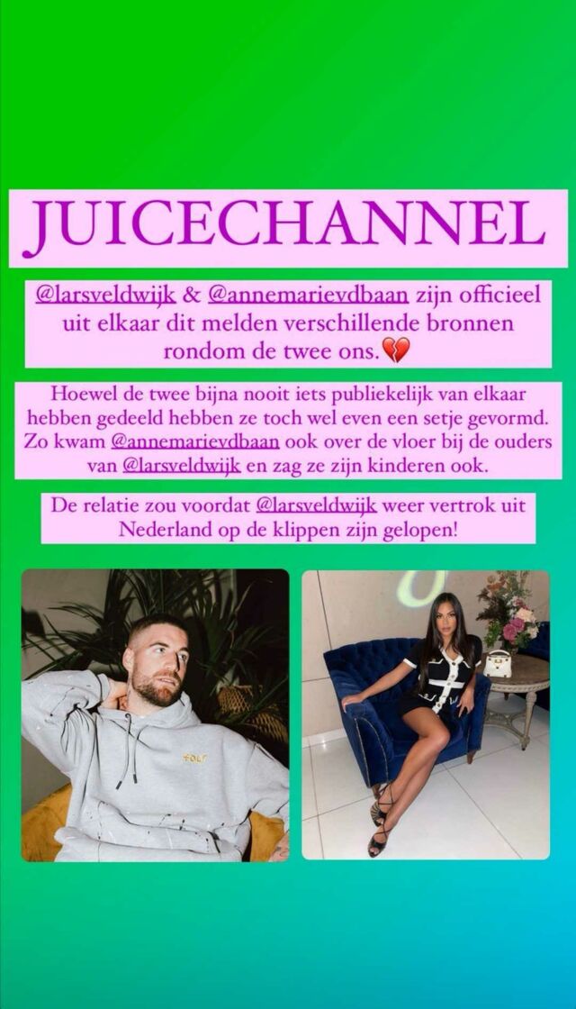 juicechannel lars veldwijk annemarie uit elkaar