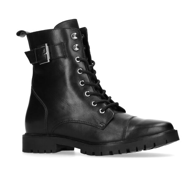 winter sale enkellaarsjes zwart leren veterboots