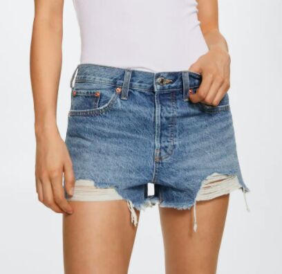 denim shorts