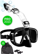 Nuvance - Snorkelmasker incl Oordoppen - One Size Fits All - Duikmasker - Duikbril met... | bol.com