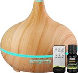 Aroma Diffuser 550ML met Lemongrass Olie en Afstandsbediening - Luchtbevochtiger –... | bol.com