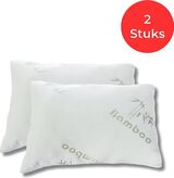 Bamboe Kussen - Set van 2 hoofdkussens - Zachte vulling - Bamboo Kussens | bol.com