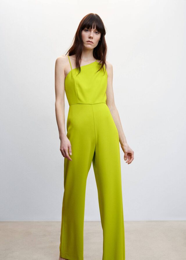 Lange asymmetrische jumpsuit - Middenvlak