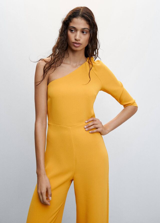 Lange asymmetrische jumpsuit - Middenvlak