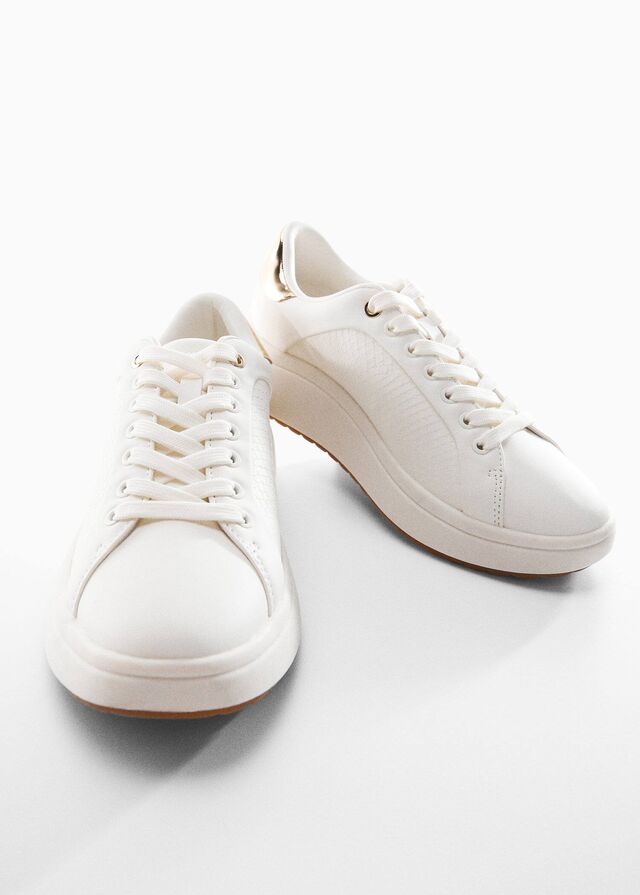 Sneakers met metallic pand - Detail van het artikel 5