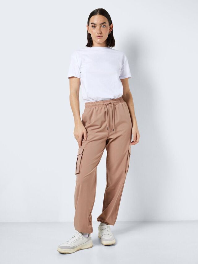 Noisy May HIGH-WAIST CARGO BROEK, Natural, highres - 27026174_Natural_007.jpg