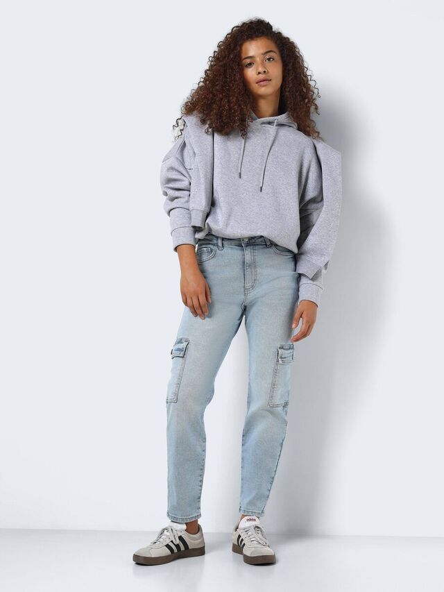 Noisy May NMMONI GECROPT CARGO JEANS, Light Blue Denim, highres - 27029298_LightBlueDenim_007.jpg