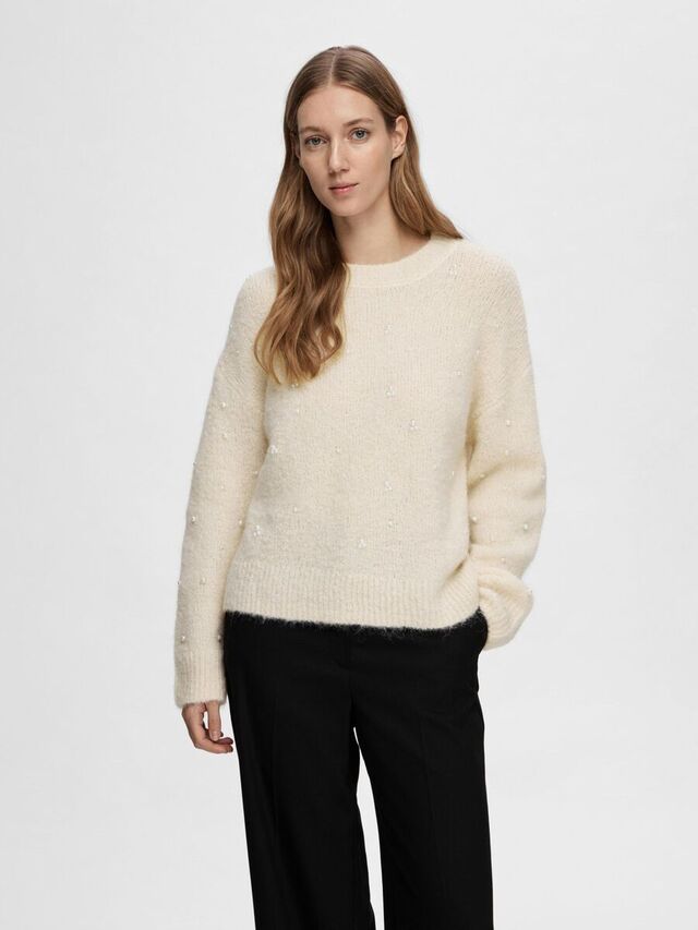 Selected PARELS SWEATER, Birch, highres - 16094480_Birch_003.jpg