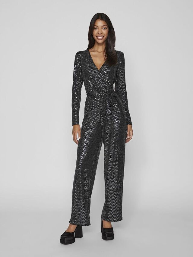 Vila GLITTER JUMPSUIT, Black, highres - 14092653_Black_1081422_003.jpg