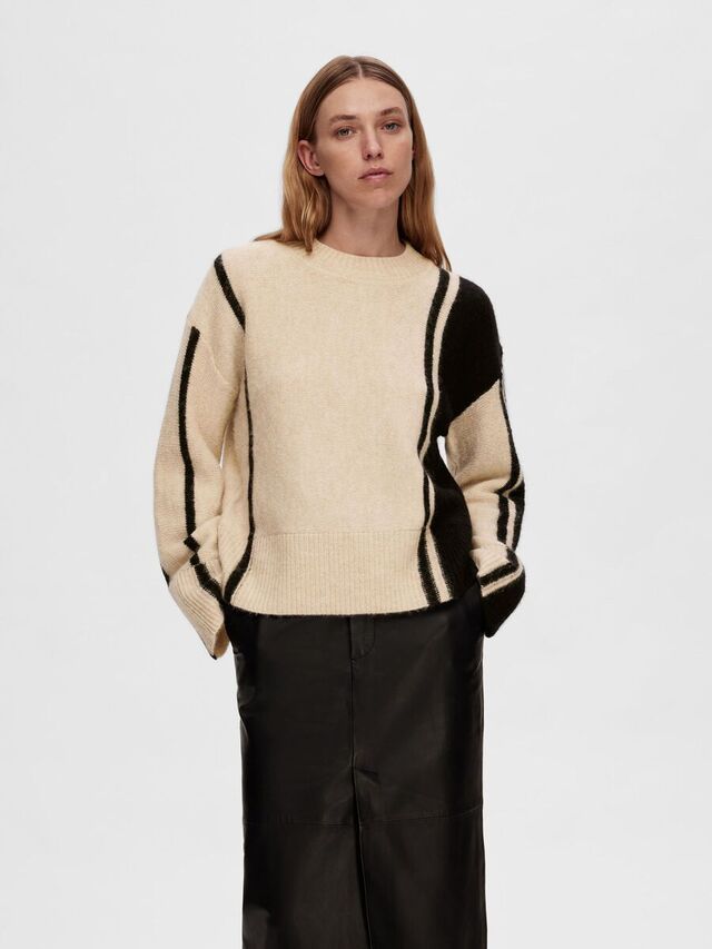 Selected GESTREEPT SWEATER, Birch, highres - 16093130_Birch_1090863_003.jpg