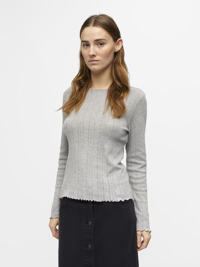 Object Collectors Item POINTELLE TOP, Medium Grey Melange, highres - 23043946_MediumGreyMelange_003.jpg