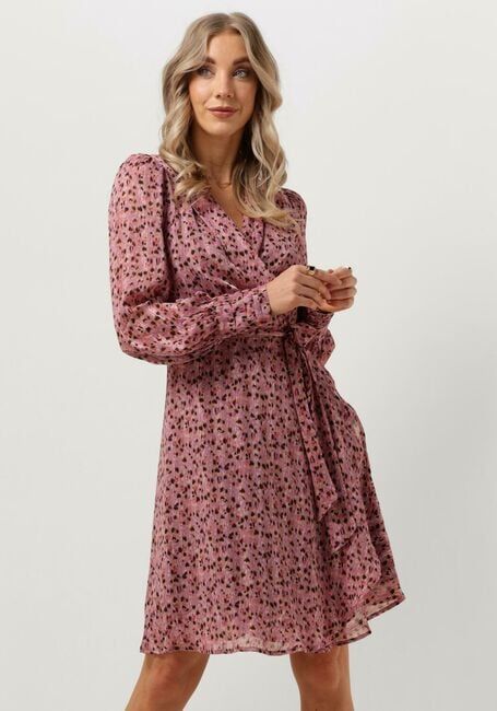 Lila NOTRE-V Mini jurk SHORT PRINTED WRAP DRESS - large