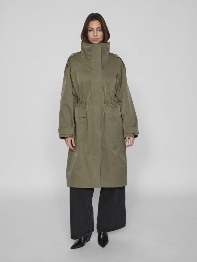 Vila HOGE KRAAG PARKA, Dusty Olive, highres - 14088254_DustyOlive_003.jpg