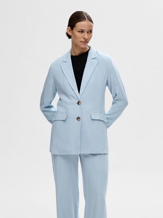 Selected RELAXED FIT BLAZER, Cashmere Blue, highres - 16089212_CashmereBlue_003.jpg