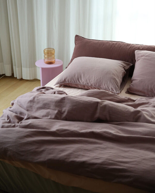 Beddengoed Set Linnen Mauve - SUITE702