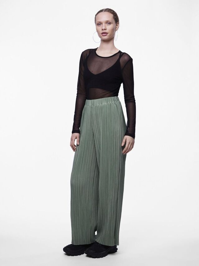 Pieces PCPAMMI WIDE LEG BROEK, Hedge Green, highres - 17149317_HedgeGreen_005.jpg