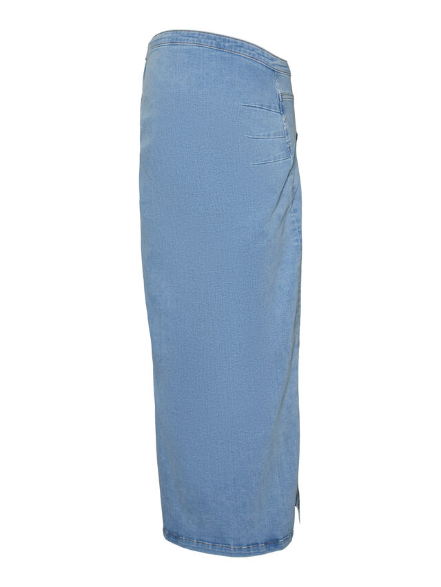 MAMA.LICIOUS Zwangerschaps-rok -Light Blue Denim - 20020358