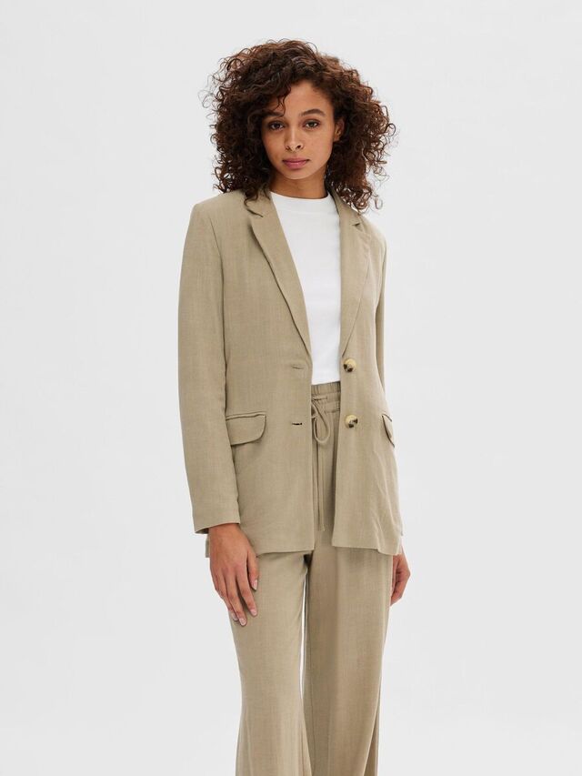 Selected RELAXED FIT BLAZER, Greige, highres - 16089212_Greige_003.jpg