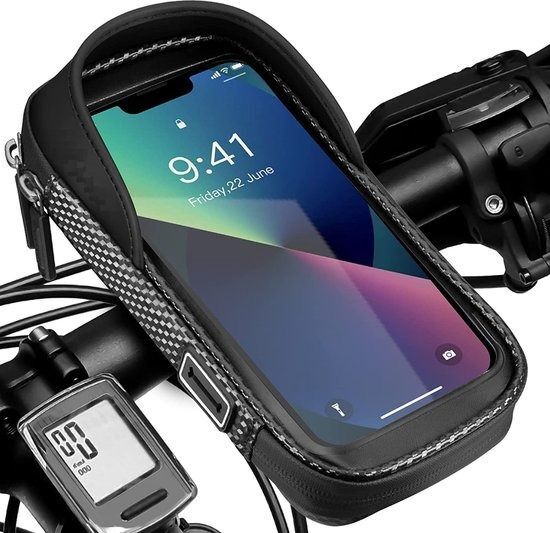 Phone Holder Bicycle Waterproof - Phone Holder Scooter and Stroller - Bicycle Phone Holder Universal With Click System - Large - €19.95