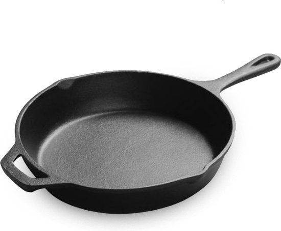 Skillet Cast Iron 32 CM Premium - Suitable for all heat sources Incl.  BBQ and Induction - Frying pan - 32 CM - €28.95