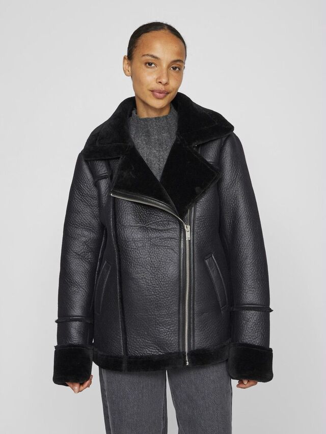 Vila IMITATIEBONT SHEARLING JAS, Black Beauty, highres - 14087669_BlackBeauty_003.jpg