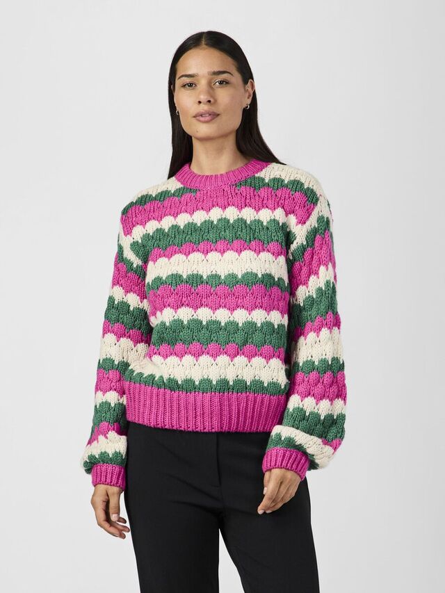 YAS YASBUBBA SWEATER, Fuchsia Fedora, highres - 26031445_FuchsiaFedora_1124680_003.jpg