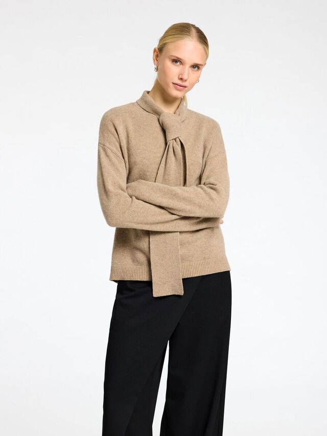 Selected 100% MERINOWOL SWEATER, Irish Cream, highres - 16096185_IrishCream_1156075_003.jpg