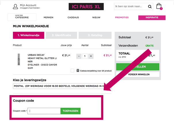 Bungalow beweeglijkheid plank ICI PARIS XL kortingscode | 20% korting op make-up! • Ze.nl