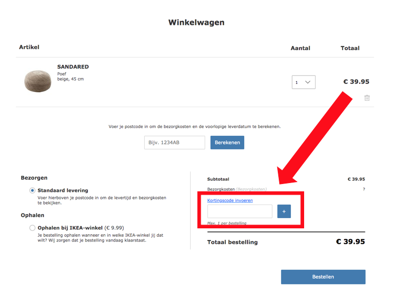 IKEA korting: ontvang 10% de webshop! • Ze.nl